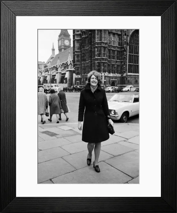 Framed Print : Member of Parliament Ann Taylor. 4th December 1974