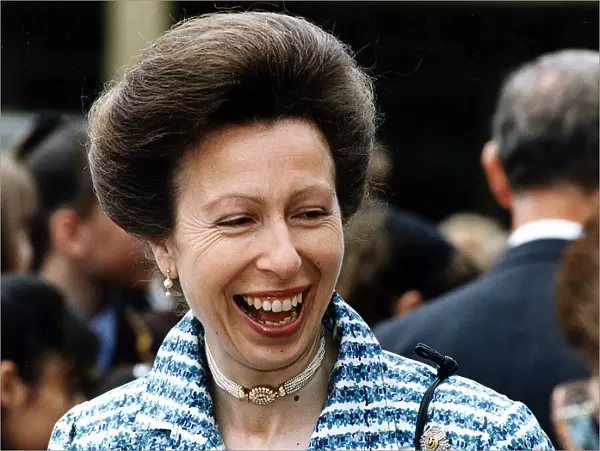 Princess Anne visiting Glasgow opening museum of religion pearl choker thistle brooch