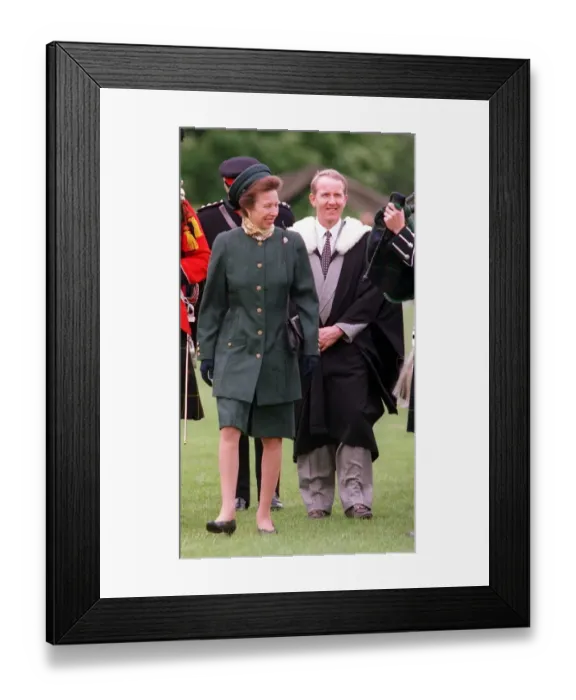 Framed Print : PRINCESS ANNE PRINCESS ROYAL VISITS QUEEN VICTORIA SCHOOL DUNBLANE WITH HEADMASTER BRIAN Framed Print : PRINCESS ANNE PRINCESS ROYAL VISITS QUEEN VICTORIA SCHOOL DUNBLANE WITH HEADMASTER BRIAN