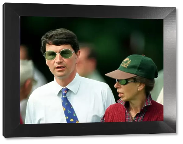 Tim Lawrence August 98 With his wife Princess Anne at horse trials at their