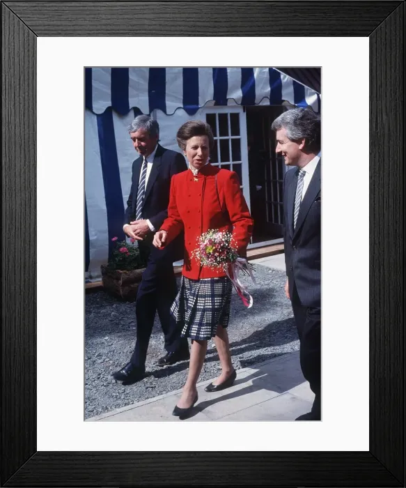 Framed Print : Princess Anne the Princess Royal on walkabout in Ayrshire Scotland August 1989