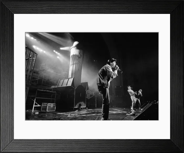 Framed Print : The Beastie Boys performing at Brixton Academy, London. 24th May 1987 Framed Print : The Beastie Boys performing at Brixton Academy, London. 24th May 1987