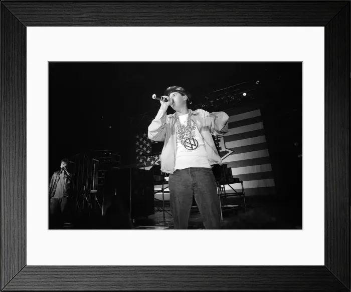 Framed Print : The Beastie Boys performing at Brixton Academy, London. 24th May 1987 Framed Print : The Beastie Boys performing at Brixton Academy, London. 24th May 1987