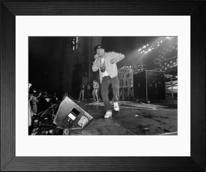 Framed Print : The Beastie Boys performing at Brixton Academy, London. 24th May 1987 Framed Print : The Beastie Boys performing at Brixton Academy, London. 24th May 1987