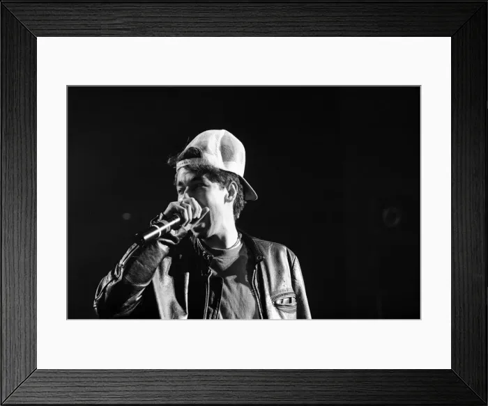 Framed Print : The Beastie Boys performing at Brixton Academy, London. Pictured, Adam Yauch (MCA) Framed Print : The Beastie Boys performing at Brixton Academy, London. Pictured, Adam Yauch (MCA)