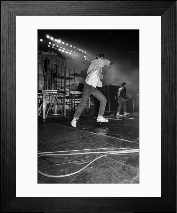 Framed Print : The Beastie Boys performing at Brixton Academy, London. 24th May 1987 Framed Print : The Beastie Boys performing at Brixton Academy, London. 24th May 1987