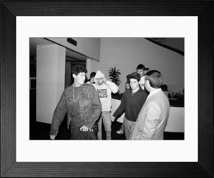 Framed Print : The Beastie Boys leaving Capital Radio, Michael Diamond (Mike D) Framed Print : The Beastie Boys leaving Capital Radio, Michael Diamond (Mike D)
