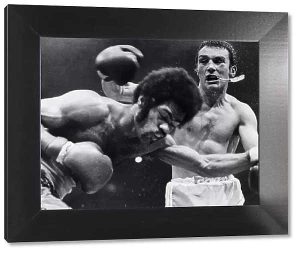 Alan Minter vs Ronnie Harris middleweight fight at Royal Albert Hall, London, England