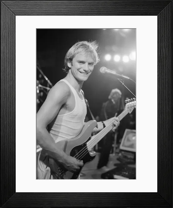 Framed Print : The Police - on tour in South America. December 1980