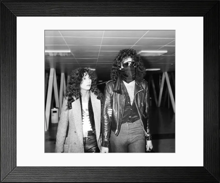 Framed Print : American singer Cher and Gene Simmons, bass guitarist with rock group Kiss, Arrivals Framed Print : American singer Cher and Gene Simmons, bass guitarist with rock group Kiss, Arrivals