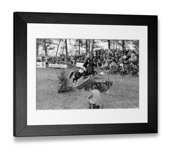 Framed Print : Princess Anne and her horse Goodwill take part on the Three Day International Military