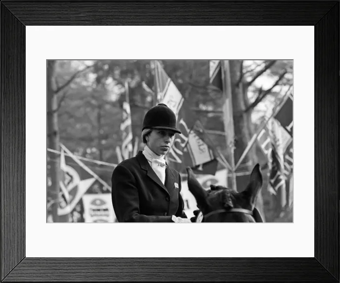Framed Print : Princess Anne and her horse Goodwill take part on the Three Day International Military
