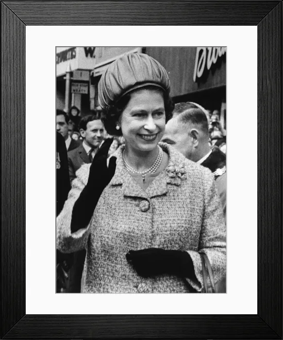 Framed Print : Queen Elizabeth II during the Royal visit to the North West