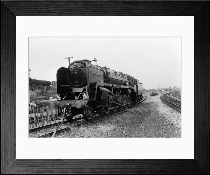 Framed Print : Evening Star train at Tyseley Locomotive Works, Birmingham Railway Museum. 4th June 1982 Framed Print : Evening Star train at Tyseley Locomotive Works, Birmingham Railway Museum. 4th June 1982