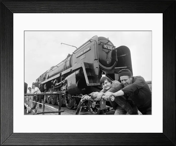 Framed Print : Evening Star train at Tyseley Locomotive Works, Birmingham Railway Museum. 4th June 1982 Framed Print : Evening Star train at Tyseley Locomotive Works, Birmingham Railway Museum. 4th June 1982