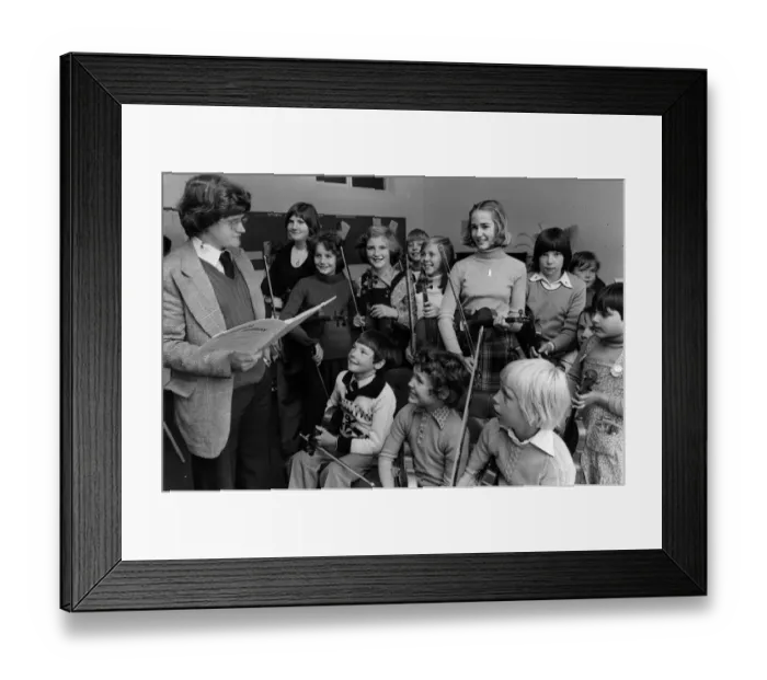 Framed Print : Mr Ian Kirby, who is in charge of the Knowsley Training Orchestra Framed Print : Mr Ian Kirby, who is in charge of the Knowsley Training Orchestra