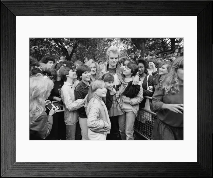 Framed Print : Sting (real name Gordon Sumner) bass player, singer and songwriter with the rock group Framed Print : Sting (real name Gordon Sumner) bass player, singer and songwriter with the rock group