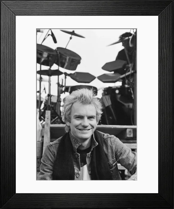 Framed Print : Sting (real name Gordon Sumner) bass player, singer and songwriter with the rock group Framed Print : Sting (real name Gordon Sumner) bass player, singer and songwriter with the rock group