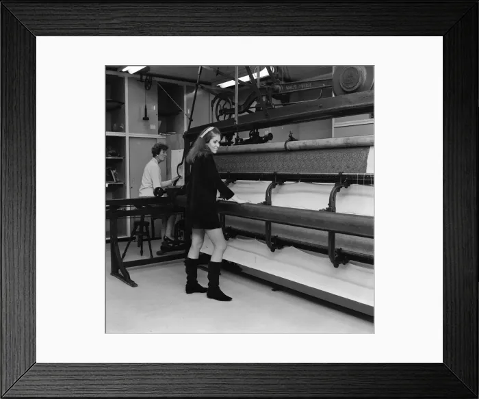 Framed Print : Students at the Art School, Birmingham. A scene in the fashion work room with the giant Framed Print : Students at the Art School, Birmingham. A scene in the fashion work room with the giant