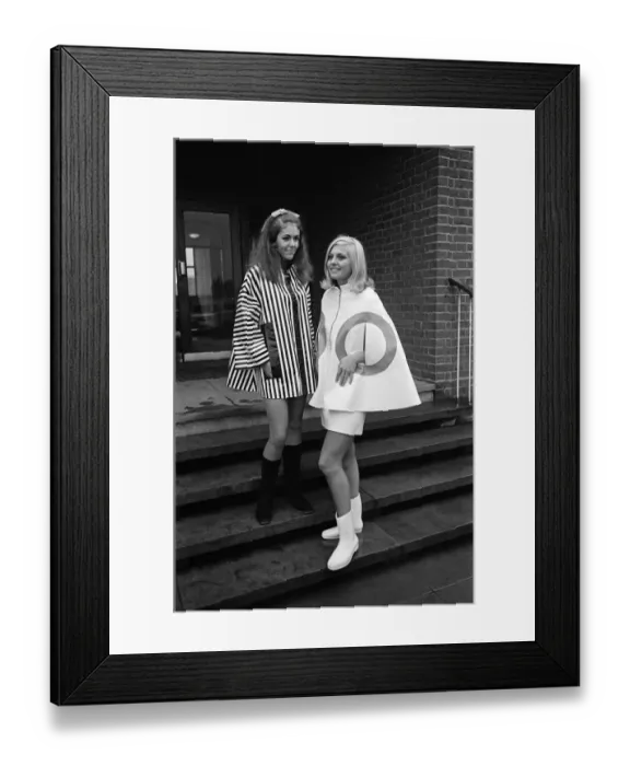 Framed Print : Students at the Art School, Birmingham, wearing designs by some of the students