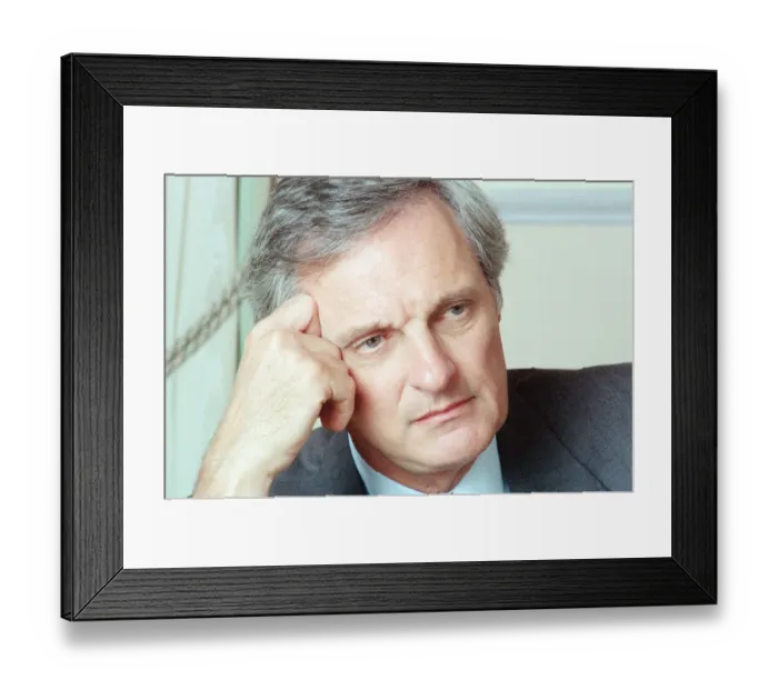 Framed Print : Alan Alda, American actor, in the UK to promote new film, Betsys Wedding