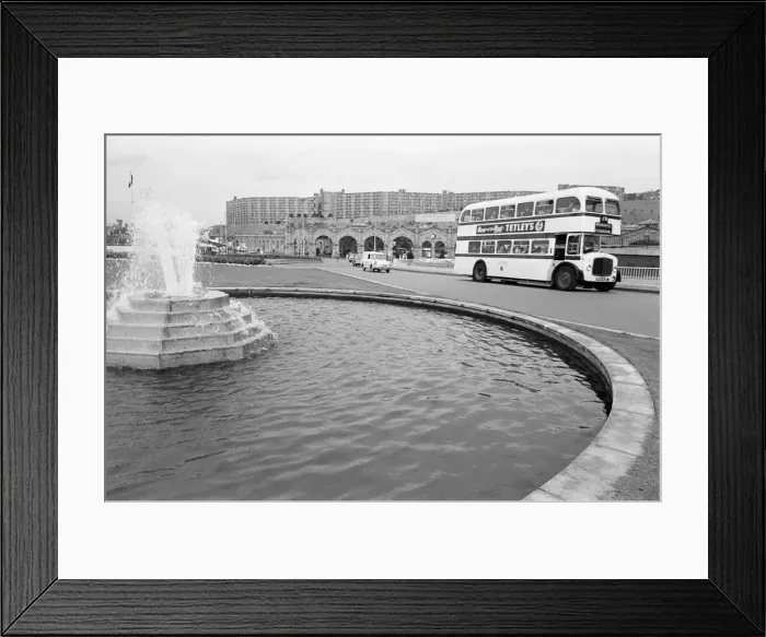 Framed Print : View of Park Hill flats, Sheffield, taken from the Town Hall. 21st August 1967 Framed Print : View of Park Hill flats, Sheffield, taken from the Town Hall. 21st August 1967
