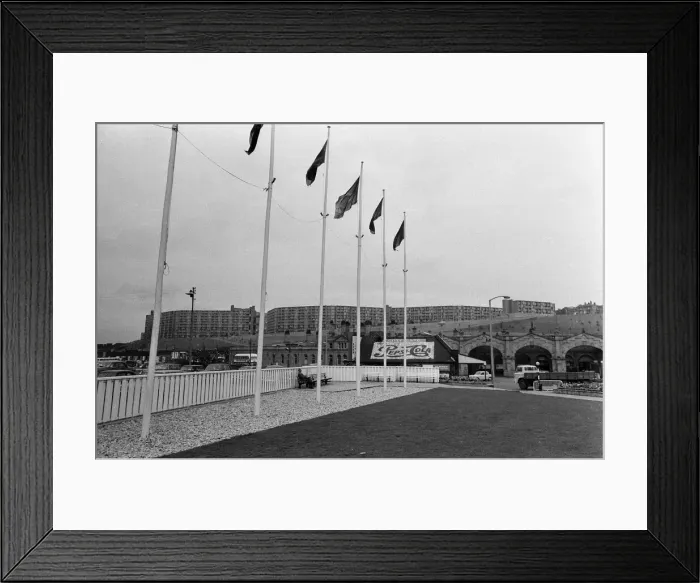 Framed Print : View of Park Hill flats, Sheffield, taken from the Town Hall. 21st August 1967 Framed Print : View of Park Hill flats, Sheffield, taken from the Town Hall. 21st August 1967