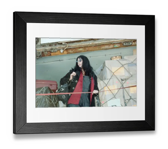 Framed Print : Cher, American singer and actress at London Gatwick Airport Framed Print : Cher, American singer and actress at London Gatwick Airport