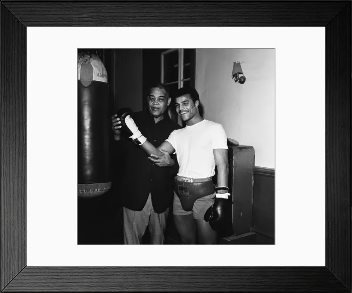 Framed Print : American former world heavyweight boxing champion Joe Louis (left Framed Print : American former world heavyweight boxing champion Joe Louis (left