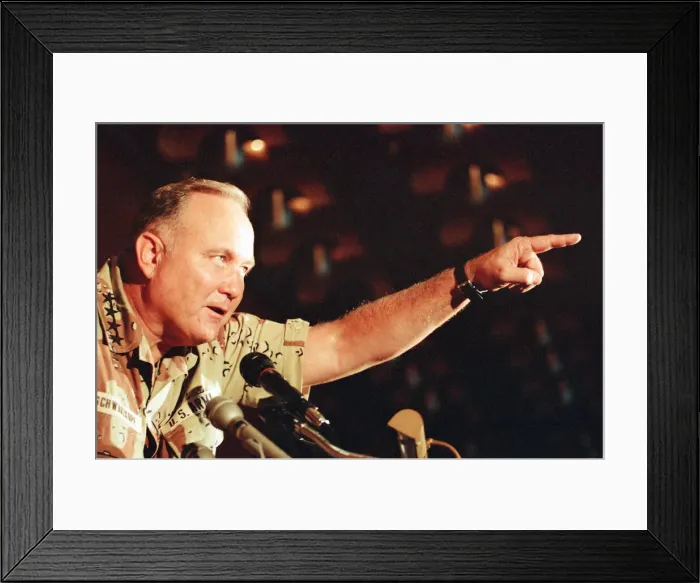 Framed Print : General Norman Schwarzkopf, commander of United States Central Command Framed Print : General Norman Schwarzkopf, commander of United States Central Command