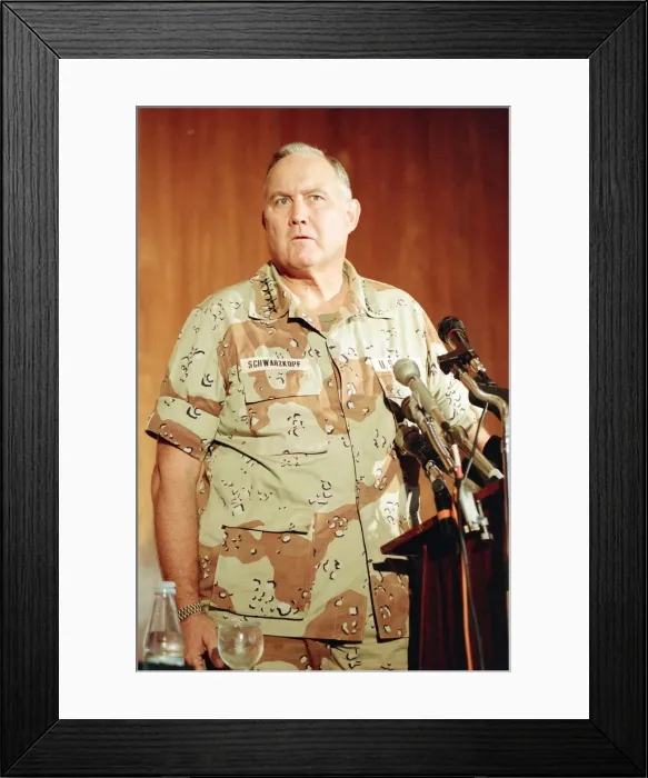 Framed Print : General Norman Schwarzkopf, commander of United States Central Command Framed Print : General Norman Schwarzkopf, commander of United States Central Command