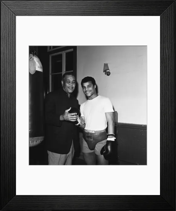 Framed Print : American former world heavyweight boxing champion Joe Louis (left Framed Print : American former world heavyweight boxing champion Joe Louis (left