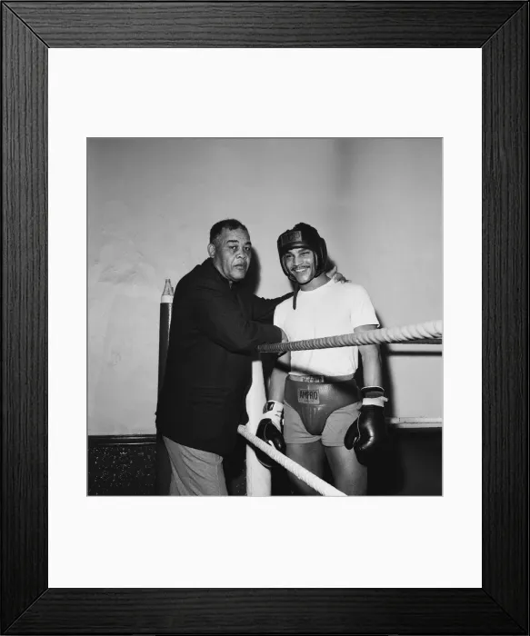Framed Print : American former world heavyweight boxing champion Joe Louis (left Framed Print : American former world heavyweight boxing champion Joe Louis (left