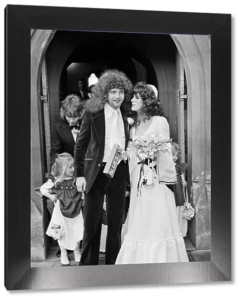 Jeff Lynne on his wedding day, 11th April 1972. Jeff Lynne