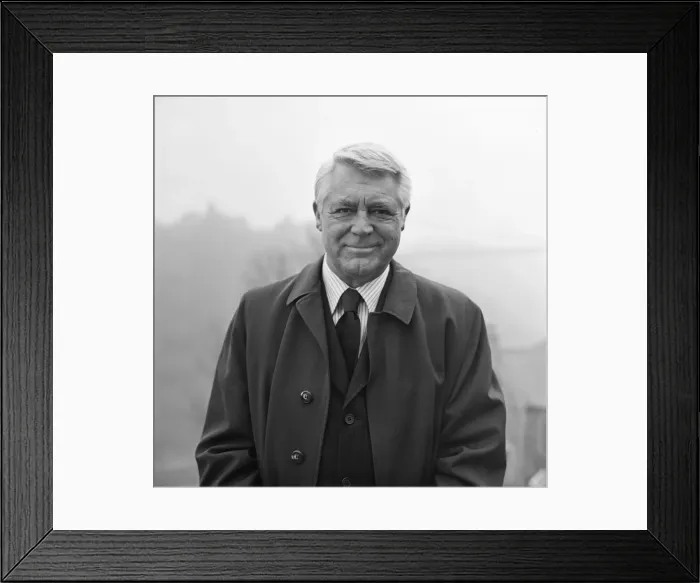 Framed Print : Cary Grant, actor, (real name Archibald Alexander Leach) pictured on his 68th birthday Framed Print : Cary Grant, actor, (real name Archibald Alexander Leach) pictured on his 68th birthday