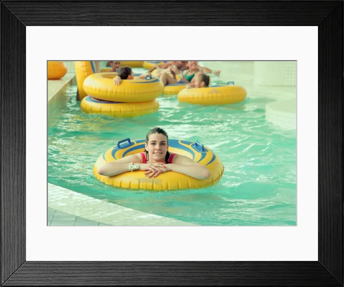 Framed Print : Opening of Wet N Wild indoor water park situated in North Shields, Tyne and Wear, England