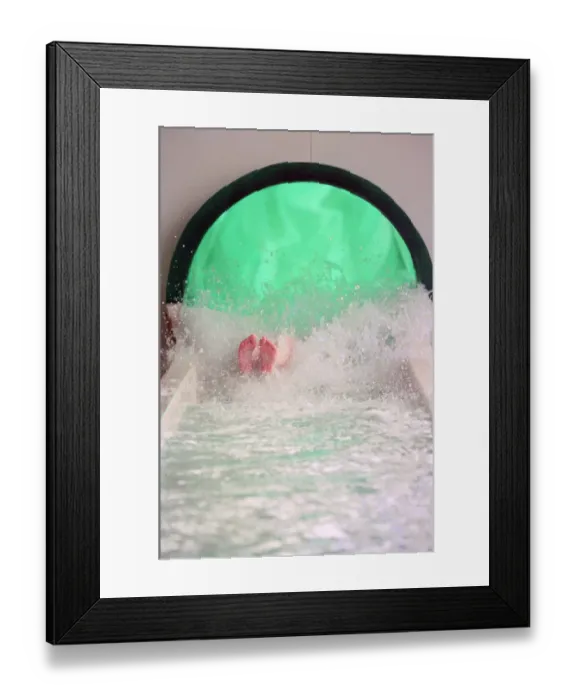 Framed Print : Wet N Wild indoor water park situated in North Shields, Tyne and Wear, England