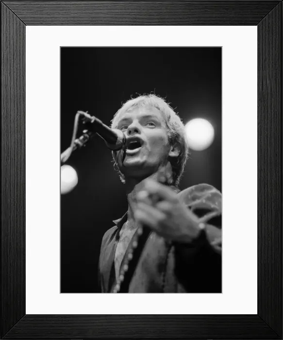 Framed Print : The Police - on tour in America. New York, January 1982