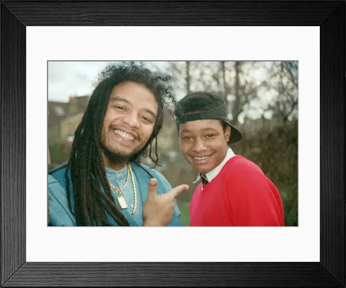 Framed Print : Maxi Priest and his son, 13 year old Ryan Elliott. 23rd January 1995 Framed Print : Maxi Priest and his son, 13 year old Ryan Elliott. 23rd January 1995