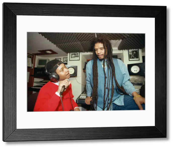 Framed Print : Maxi Priest and his son, 13 year old Ryan Elliott. 23rd January 1995 Framed Print : Maxi Priest and his son, 13 year old Ryan Elliott. 23rd January 1995