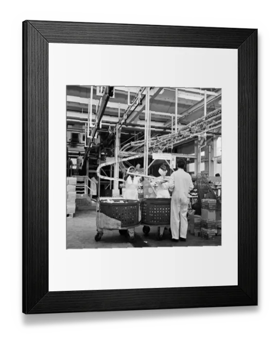 Framed Print : Batchelors food factory, Wadsley Bridge, Sheffield. 4th September 1967