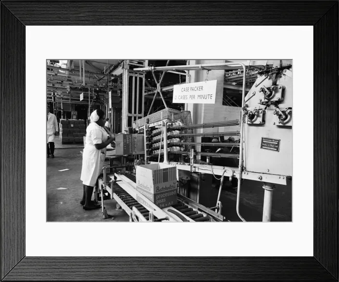 Framed Print : Batchelors food factory, Wadsley Bridge, Sheffield. 4th September 1967 Framed Print : Batchelors food factory, Wadsley Bridge, Sheffield. 4th September 1967