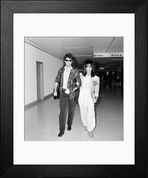 Framed Print : Cher, American actress and singer, Departures, London Heathrow Airport Framed Print : Cher, American actress and singer, Departures, London Heathrow Airport