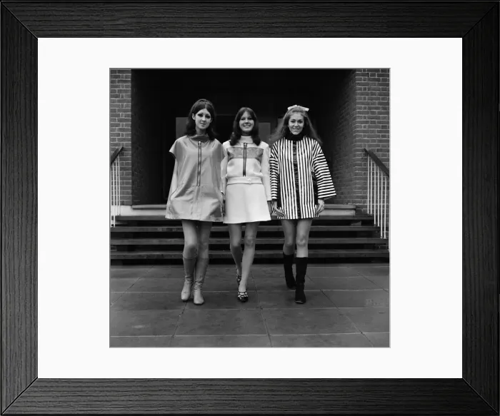 Framed Print : Students at the Art School, Birmingham, wearing designs by some of the students Framed Print : Students at the Art School, Birmingham, wearing designs by some of the students