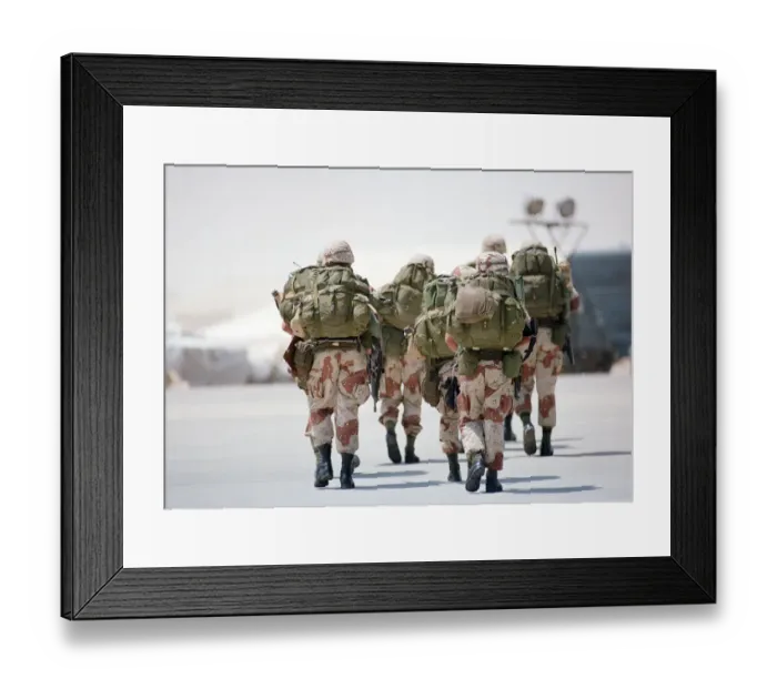 Framed Print : Operation Desert Shield, US Military forces at Dhahran Airbase, Saudi Arabia, August 1990 Framed Print : Operation Desert Shield, US Military forces at Dhahran Airbase, Saudi Arabia, August 1990