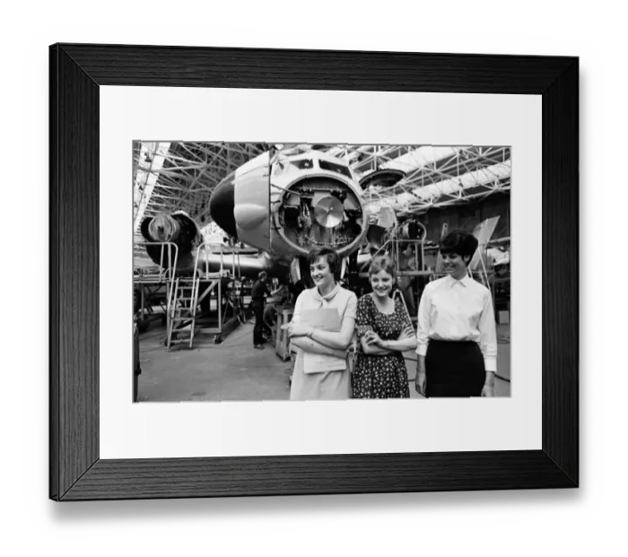 Framed Print : Production of the Hawker Siddeley 748 at Woodford Aerodrome, Greater Manchester Framed Print : Production of the Hawker Siddeley 748 at Woodford Aerodrome, Greater Manchester