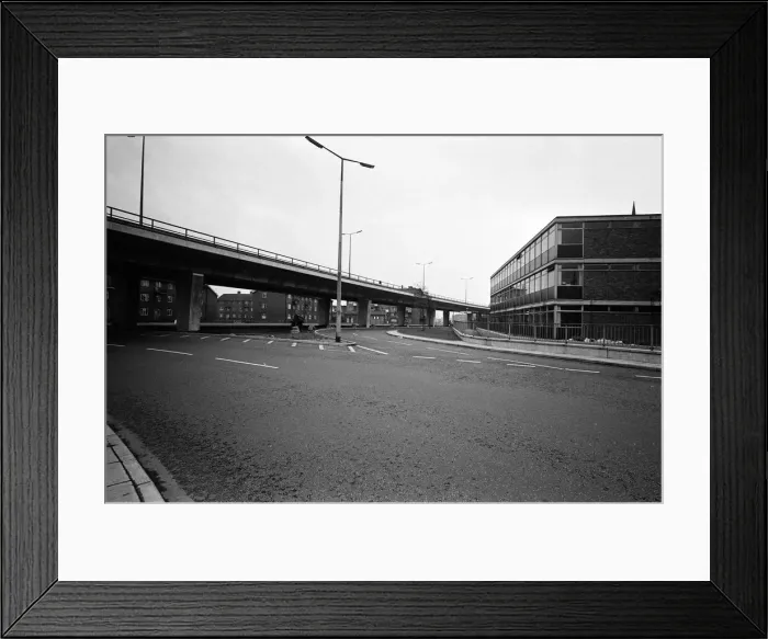 Framed Print : View of the new Mancunian Way motorway. 12th June 1967 Framed Print : View of the new Mancunian Way motorway. 12th June 1967