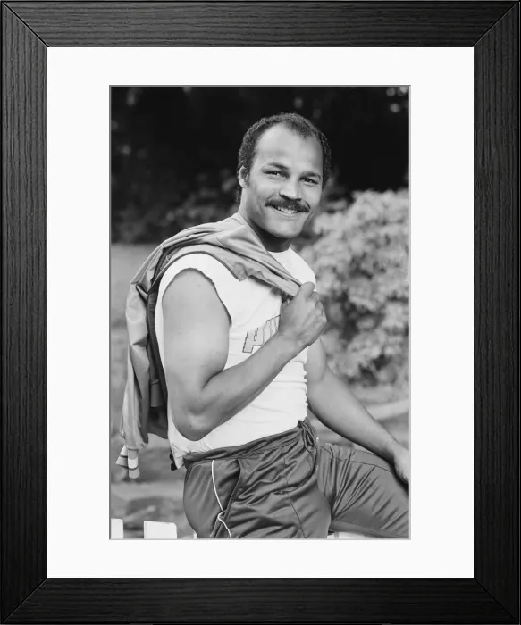 Framed Print : John Anthony Conteh, MBE (born 27 May 1951) is a British former professional boxer who Framed Print : John Anthony Conteh, MBE (born 27 May 1951) is a British former professional boxer who
