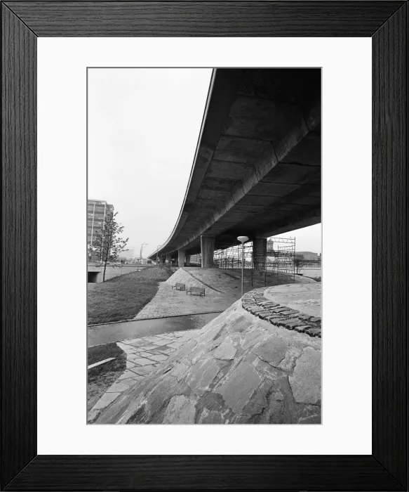 Framed Print : View of the new Mancunian Way motorway. 12th June 1967 Framed Print : View of the new Mancunian Way motorway. 12th June 1967