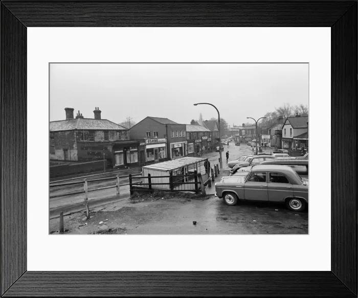 Framed Print : Scenes in Hemsworth Village, Yorkshire. Unemployment is high in the village following a